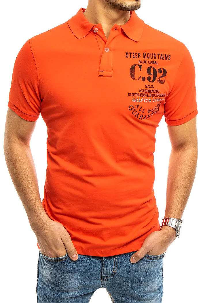 Moška polo Barva Oranžna DSTREET PX0460