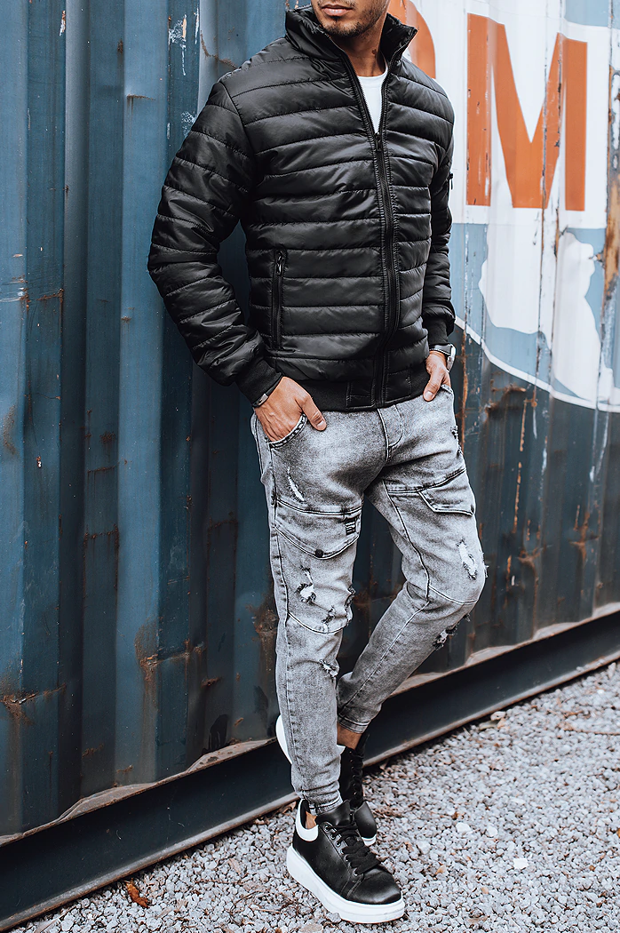 Moška prehodna jakna črna Dstreet TX3270z