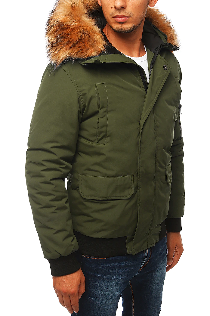 Moška zimska jakna zelena Dstreet TX3941