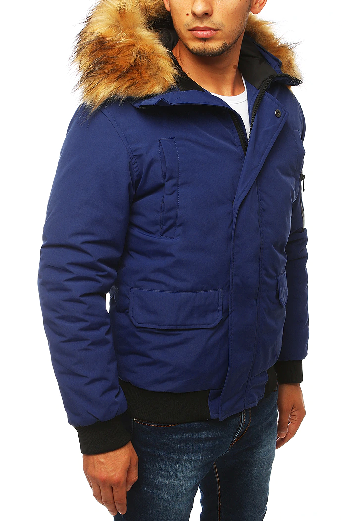 Moška zimska jakna temno-modra Dstreet TX3943