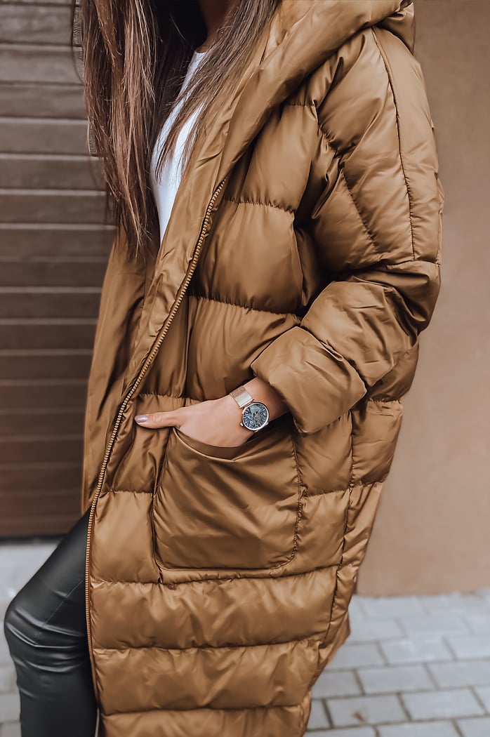 Ženska jakna oversize ANNIKA Barva rjav DSTREET TY2471