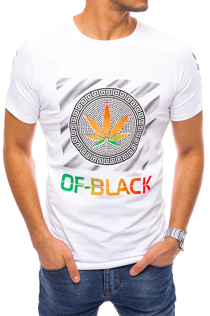 Moška majica s potiskom Barva Bela DSTREET RX4706