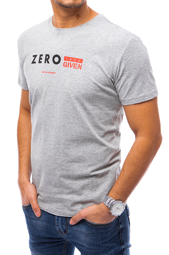 Moška majica s potiskom Barva Svetlosiva DSTREET RX4744