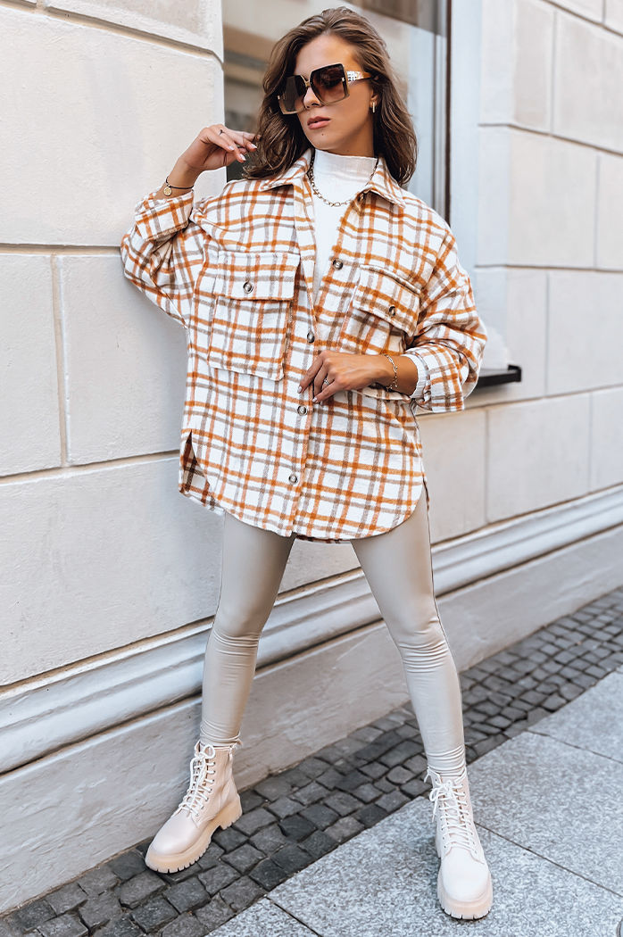 Ženska jakna oversize LORI Barva Oranžna DSTREET TY2575