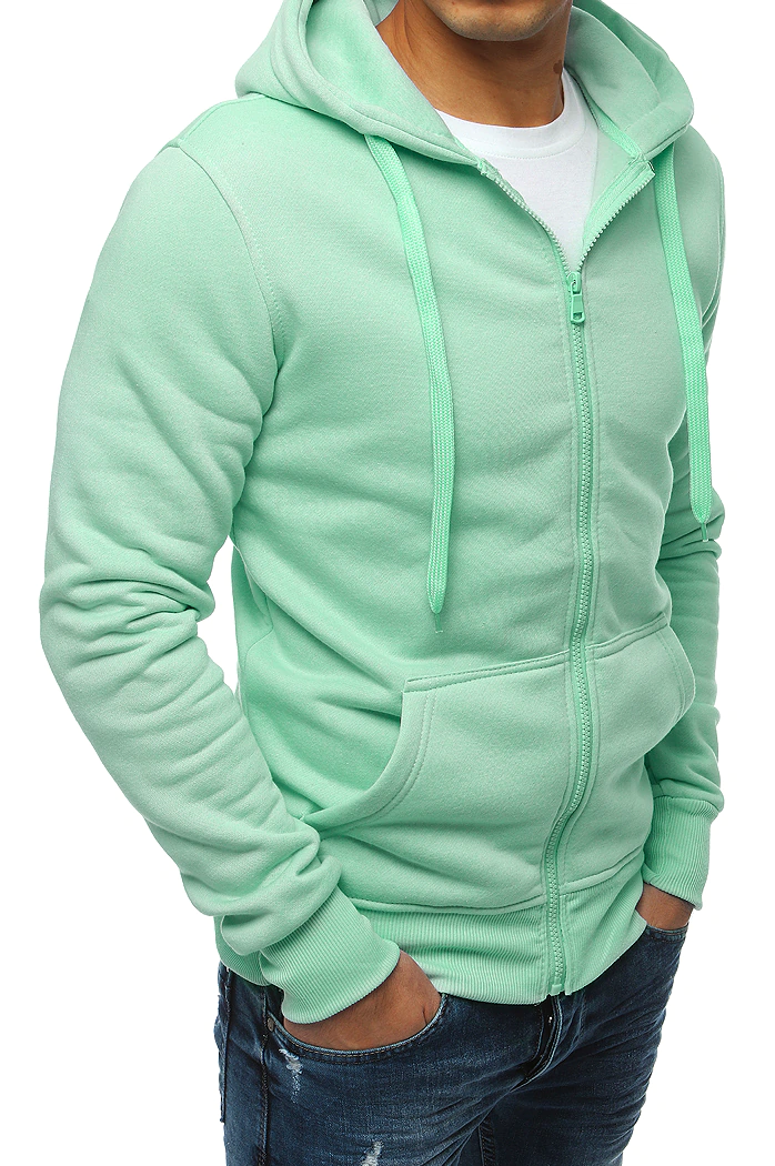 Moška jopa s kapuco Barva Svetlo zelena DSTREET BX5231