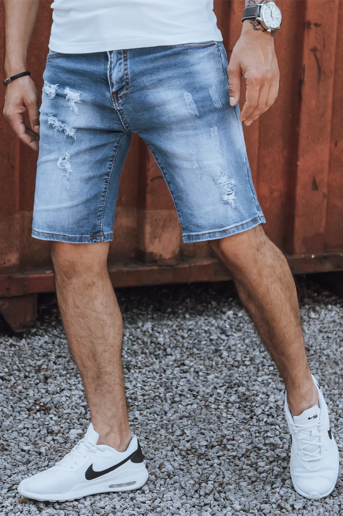 Moške kratke hlače iz džinsa, modre Dstreet SX2154