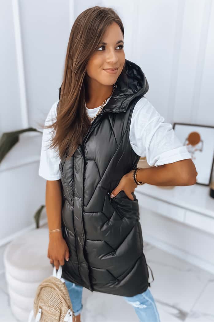 Ženski brezrokavnik LARIS črna Dstreet TY2832