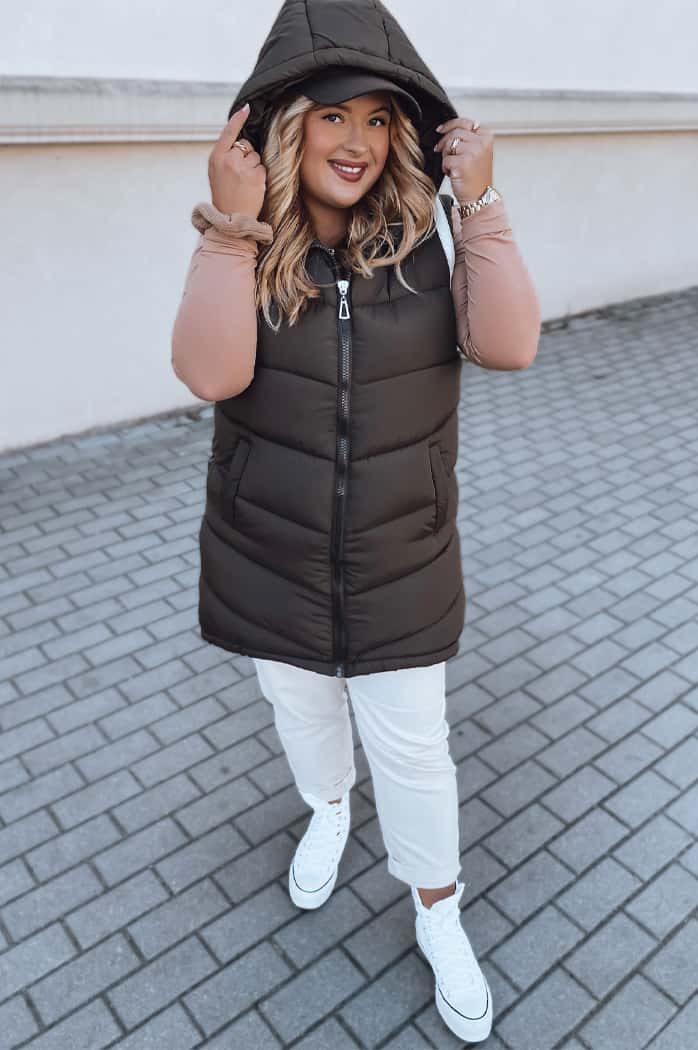 Ženski brezrokavnik MIRELLI camel Dstreet TY2921