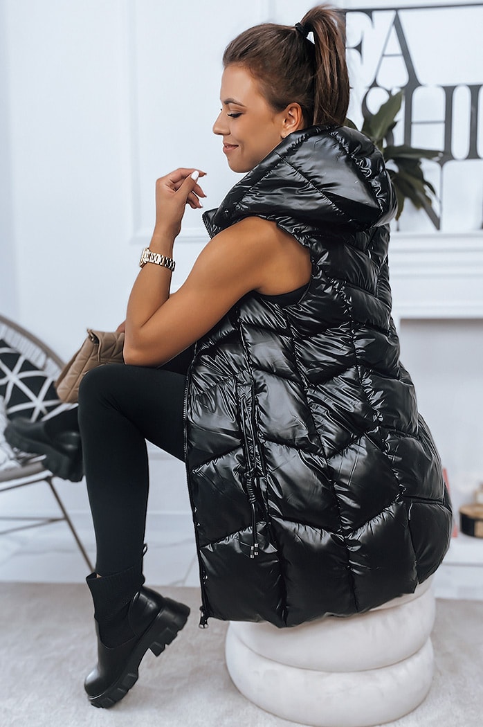 Ženski brezrokavnik MADANA črna Dstreet TY2980