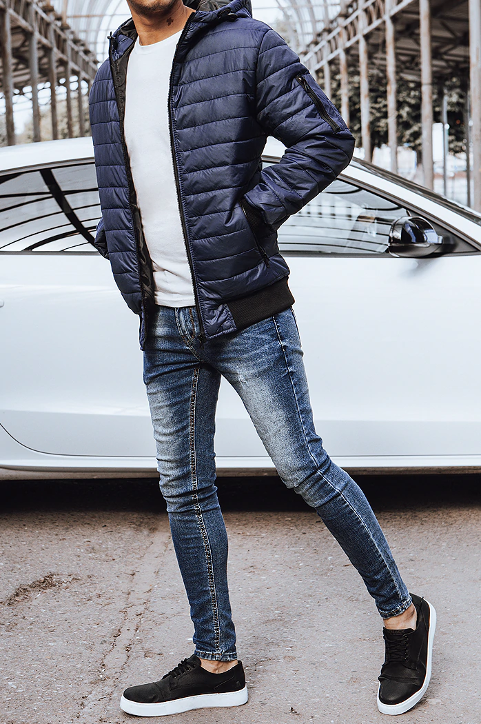 Moška prehodna jakna temno-modra Dstreet TX4144