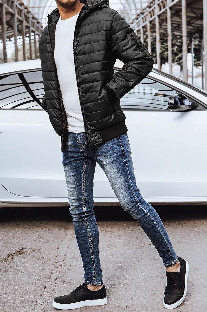 Moška prehodna jakna črna Dstreet TX4145