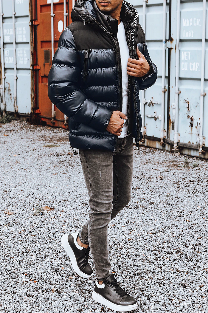 Moška prešita jakna Barva Mornarica DSTREET TX4159