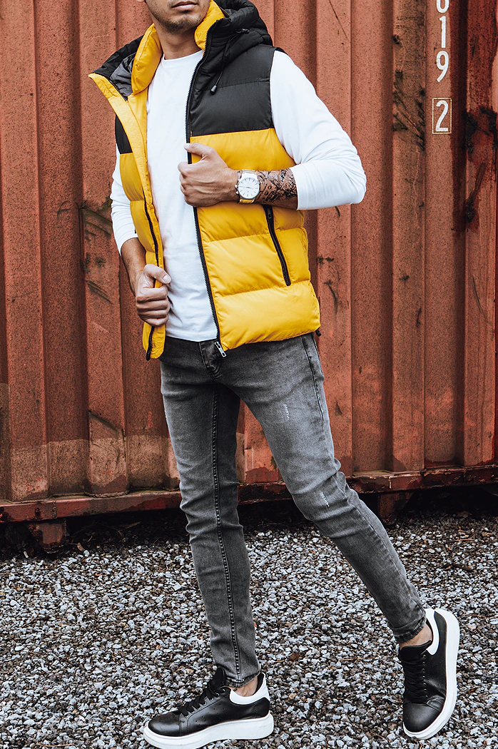 Kamizelka męska pikowana żółta Dstreet TX4171