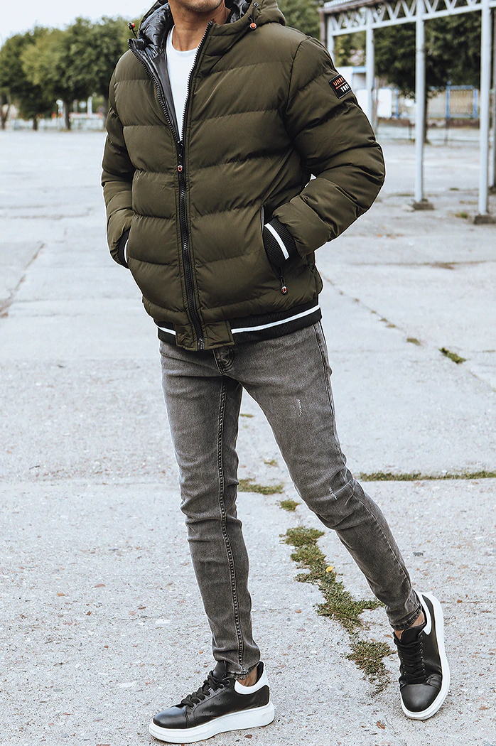 Moška zimska jakna zelena Dstreet TX4199