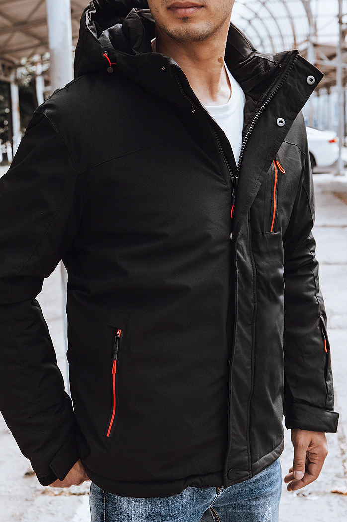 Moška prehodna jakna črna Dstreet TX4239