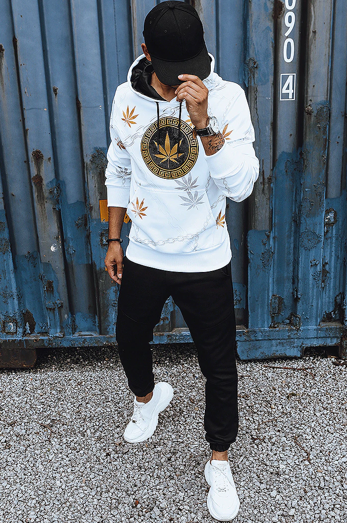 Moška jopa s potiskom Barva Bela DSTREET BX5310