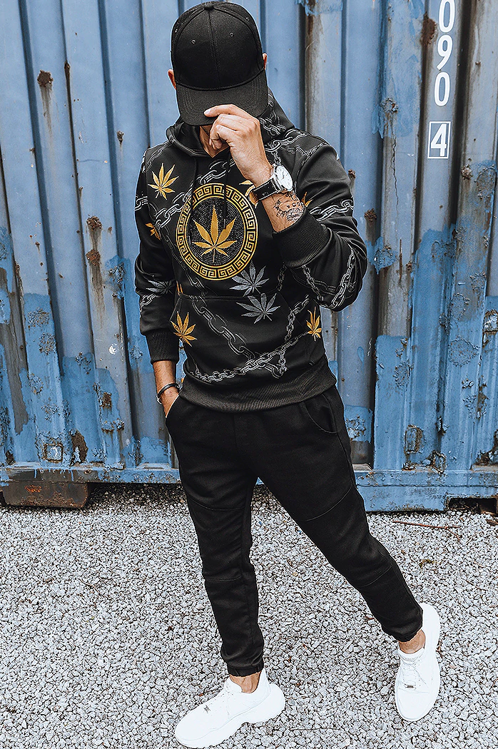 Moška jopa s potiskom Barva Črna DSTREET BX5311