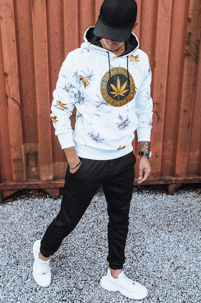 Moška jopa s potiskom Barva Bela DSTREET BX5319