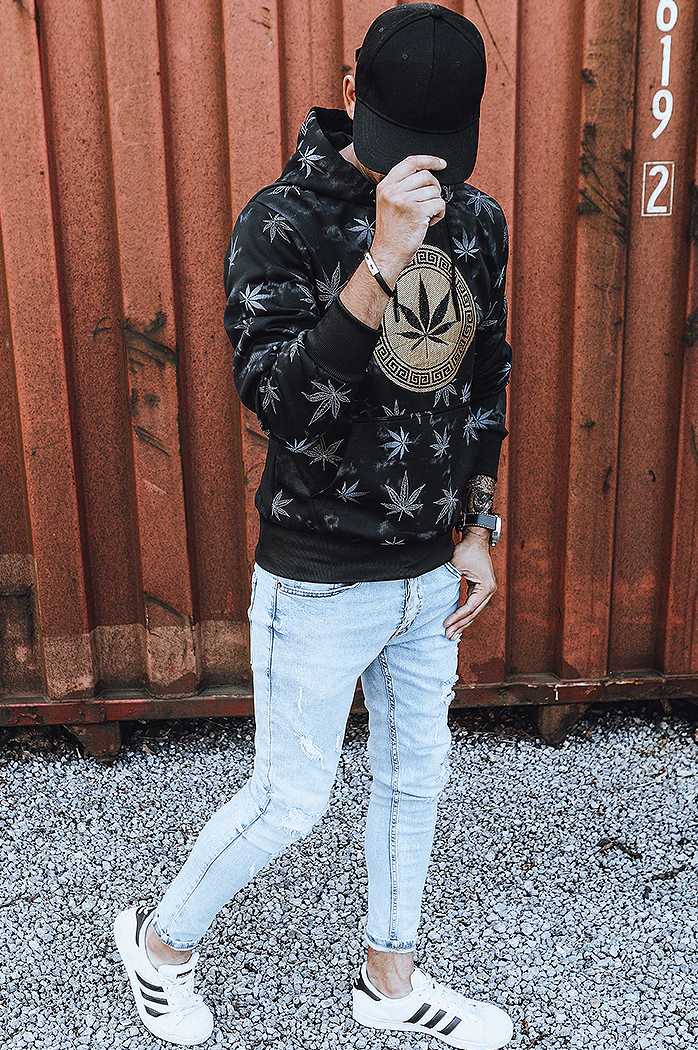 Moška jopa s potiskom Barva Črna DSTREET BX5324