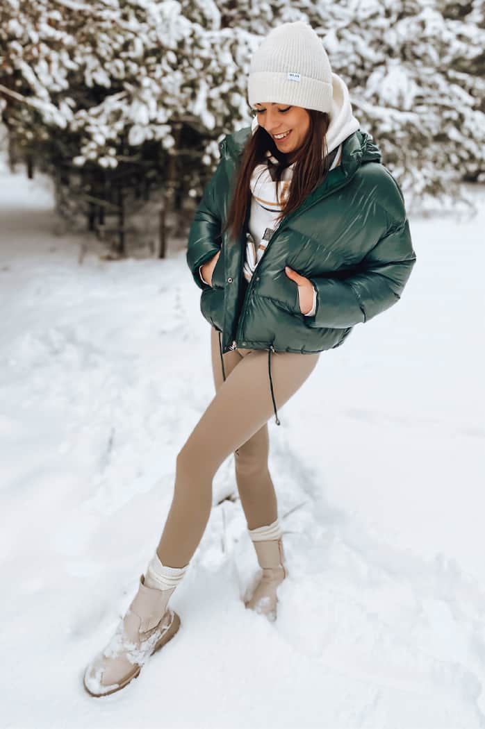 Ženska zimska jakna SIMMON zelena Dstreet TY3049