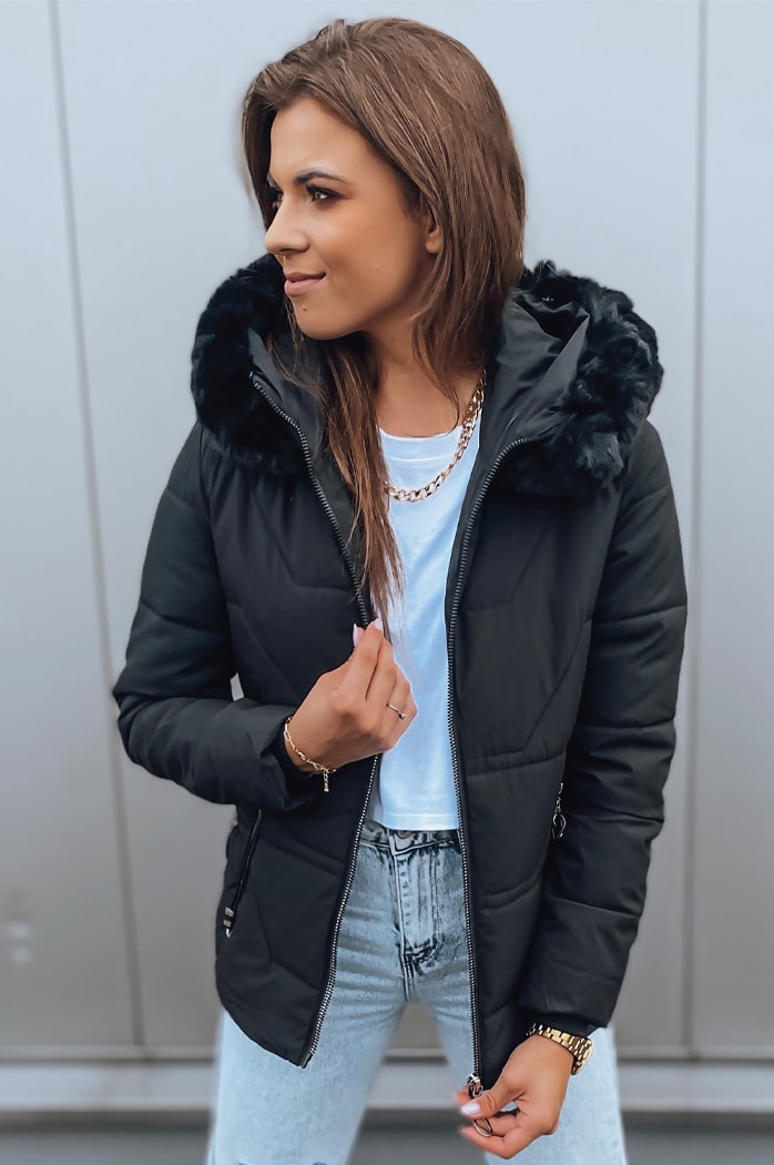 Ženska zimska jakna LEMIN črna Dstreet TY3056