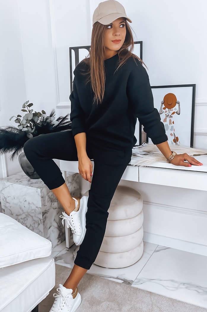 Ženski komplet trenirke ARIELLA PREMIUM Barva Črna DSTREET AY0731