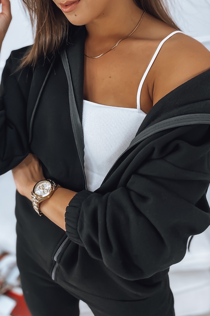 Ženski komplet trenirke AMILIA PREMUM Barva Črna DSTREET AY0741