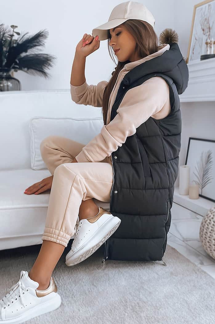 Ženski brezrokavnik NOELIA črna Dstreet TY3134