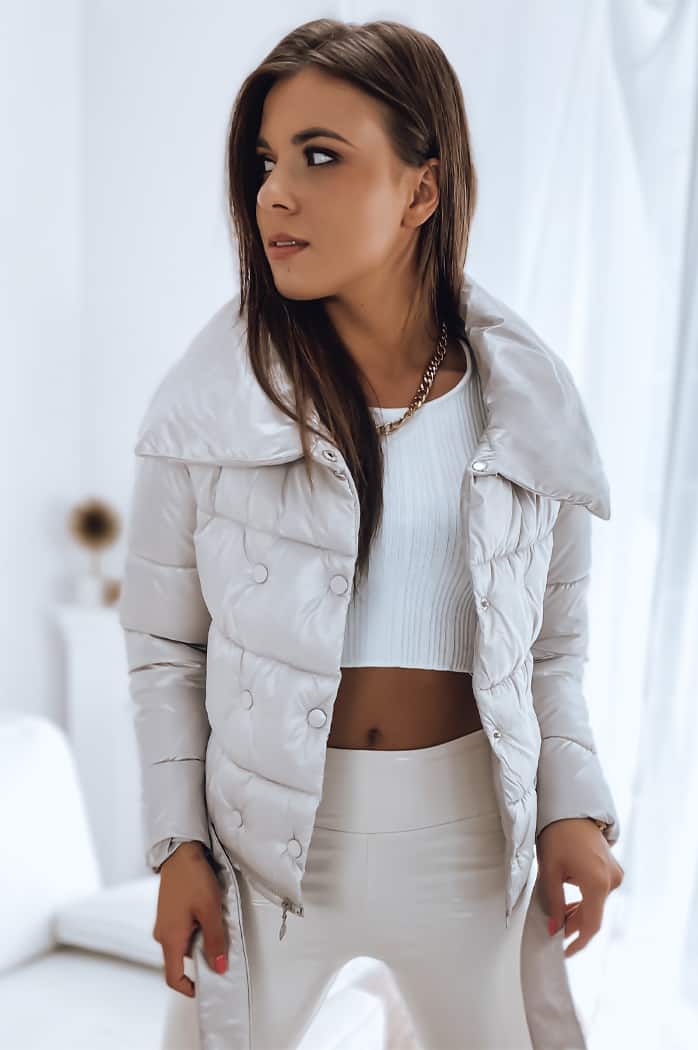 Ženska zimska jakna LONDON PREMIUM bež Dstreet TY3162