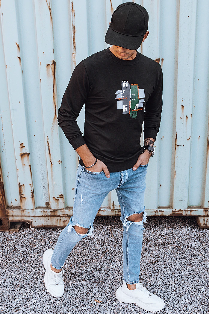 Moška jopa s potiskom Barva Črna DSTREET BX5352