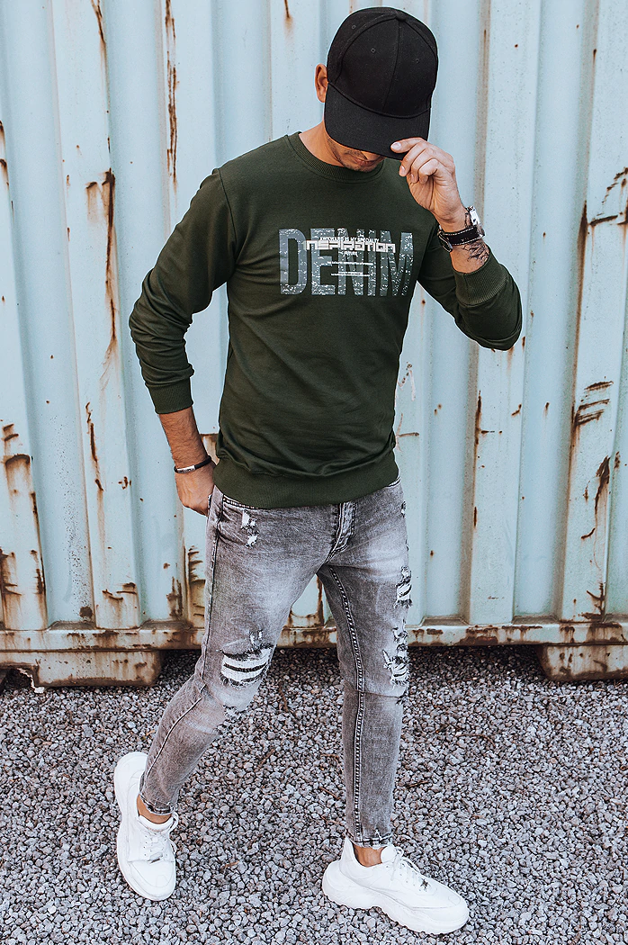 Moška jopa s potiskom Barva Kaki DSTREET BX5358