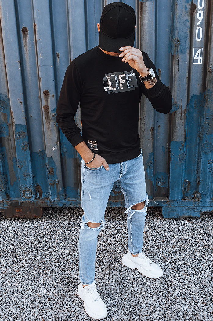 Moška jopa s potiskom Barva Črna DSTREET BX5360