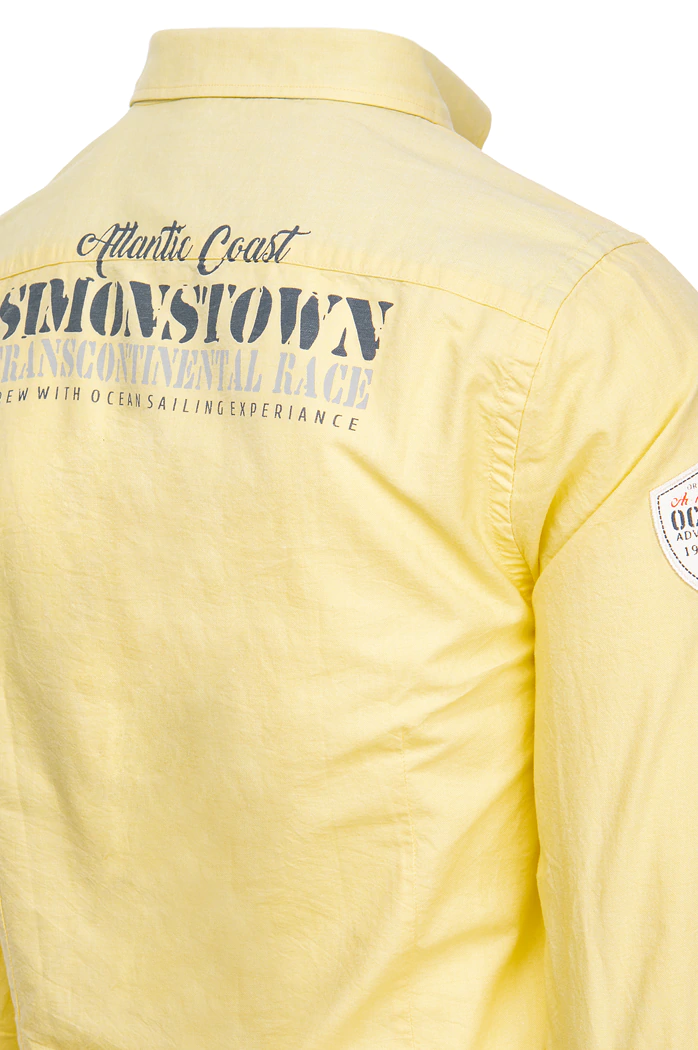 Moška srajca z dolgimi rokavi Barva Rumena DSTREET DX2246