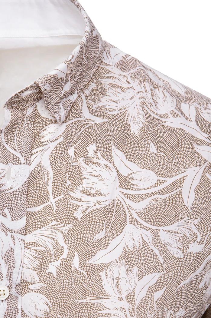 Moška vzorčasta srajca Barva rjav  DSTREET DX2265