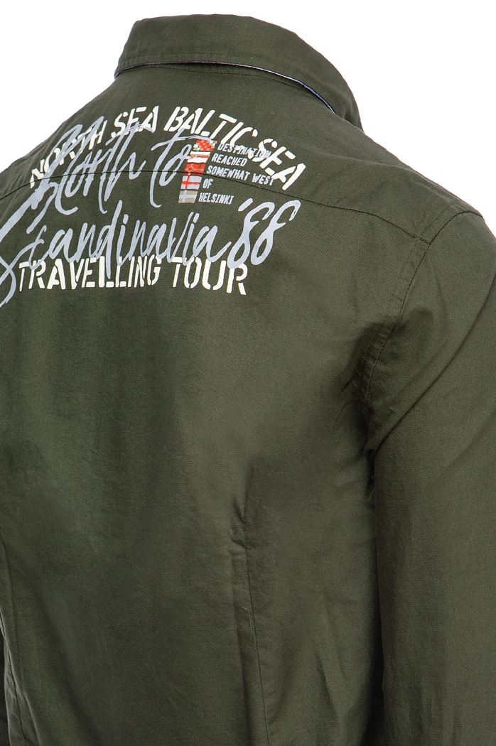 Moška srajca z dolgimi rokavi Barva Kaki  DSTREET DX2279