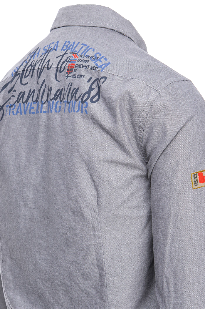 Moška srajca z dolgimi rokavi Barva siva  DSTREET DX2286