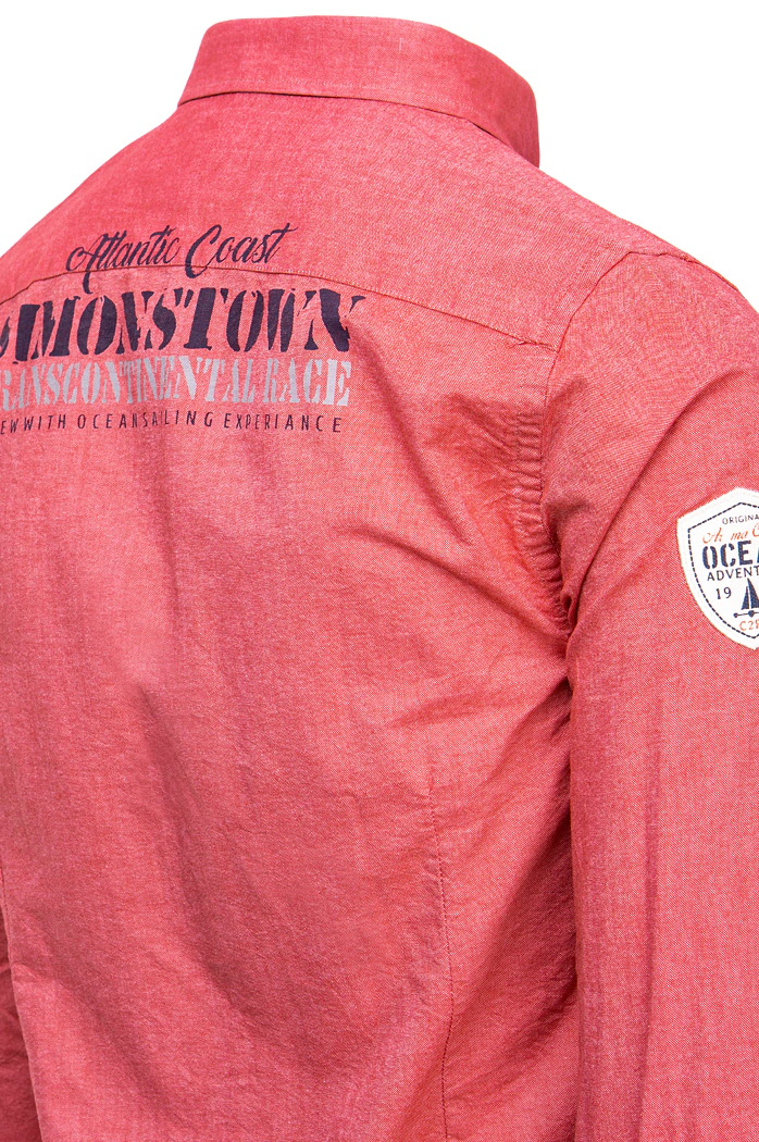 Moška srajca z dolgimi rokavi Barva rdeča  DSTREET DX2297