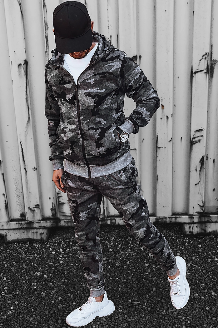 Moške komplet trenirke Barva Temno siva  DSTREET AX0623