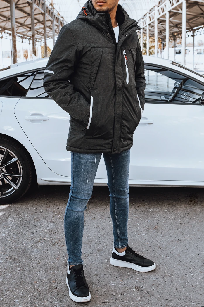 Moška zimska jakna Barva Temno siva DSTREET TX4286