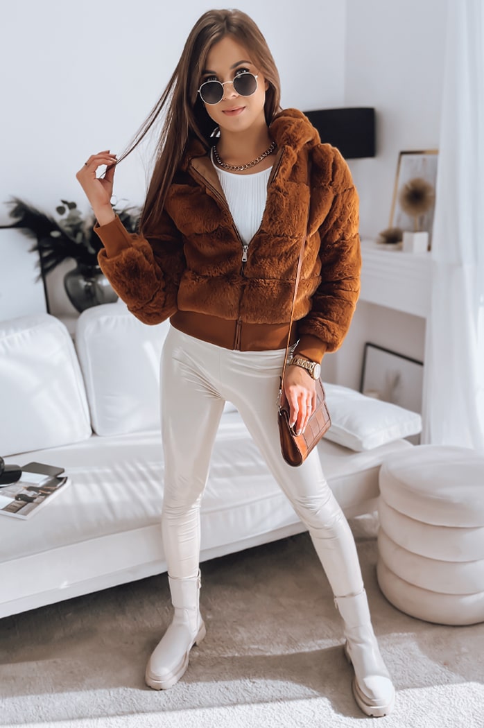 Ženska jakna FERNANDA camel Dstreet TY2285z