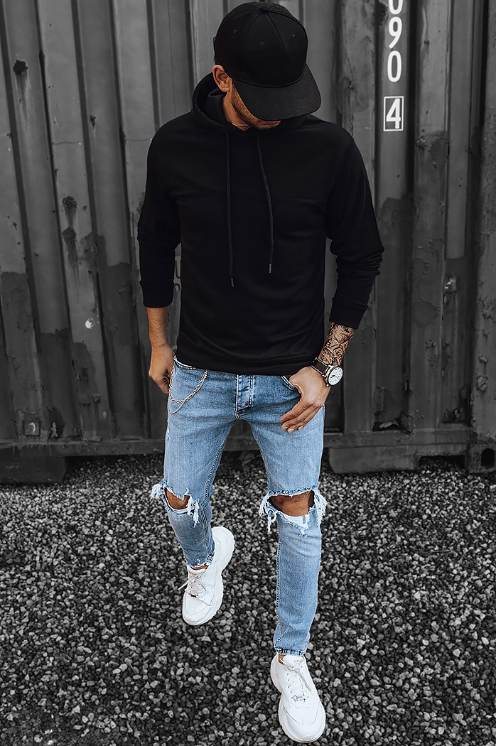 Moška jopa s kapuco Barva Črna DSTREET BX5473