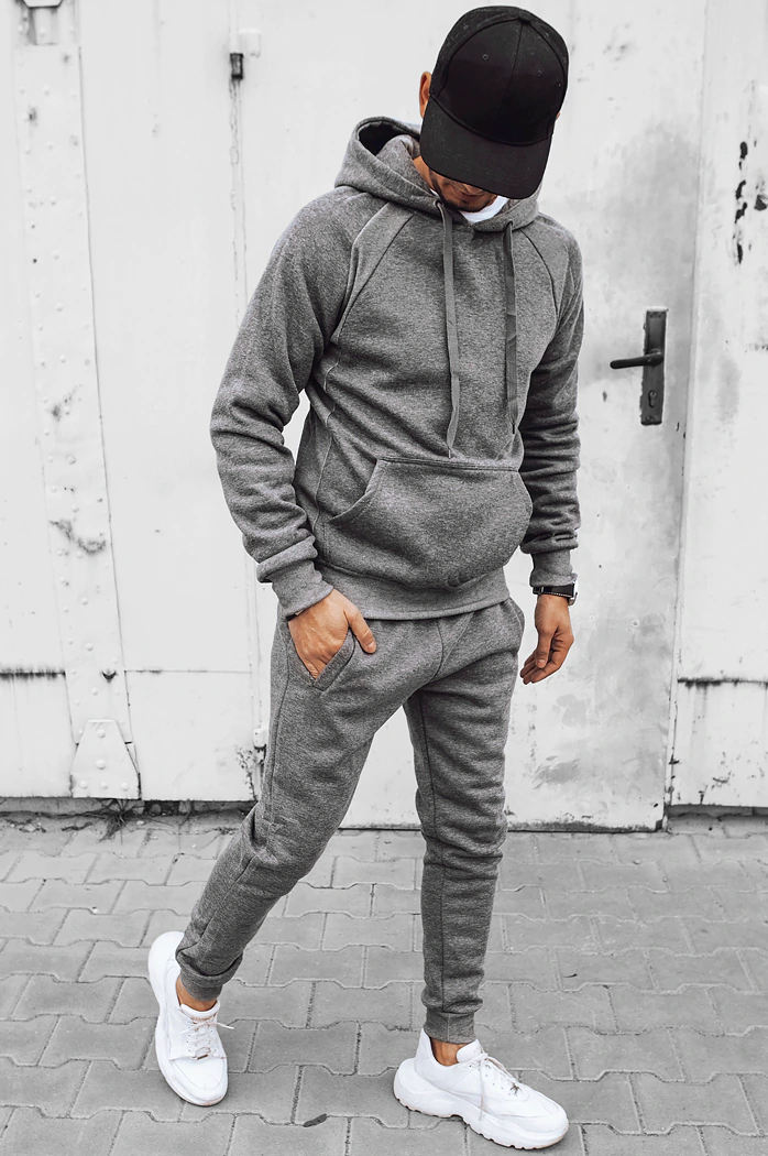 Moške komplet trenirke Barva Temno siva  DSTREET AX0624