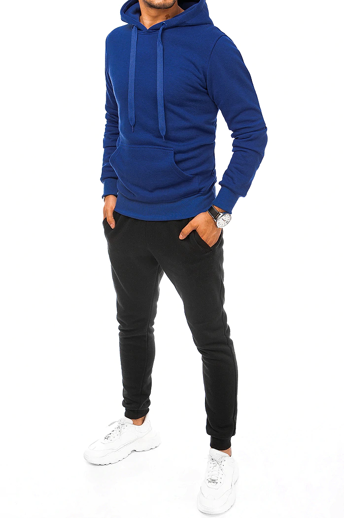 Moške komplet trenirke Barva Modra-Črna DSTREET AX0637