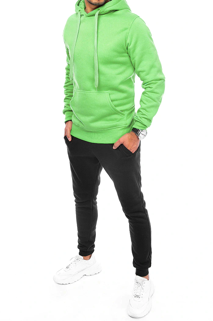 Moške komplet trenirke Barva Zelena-Črna DSTREET AX0646