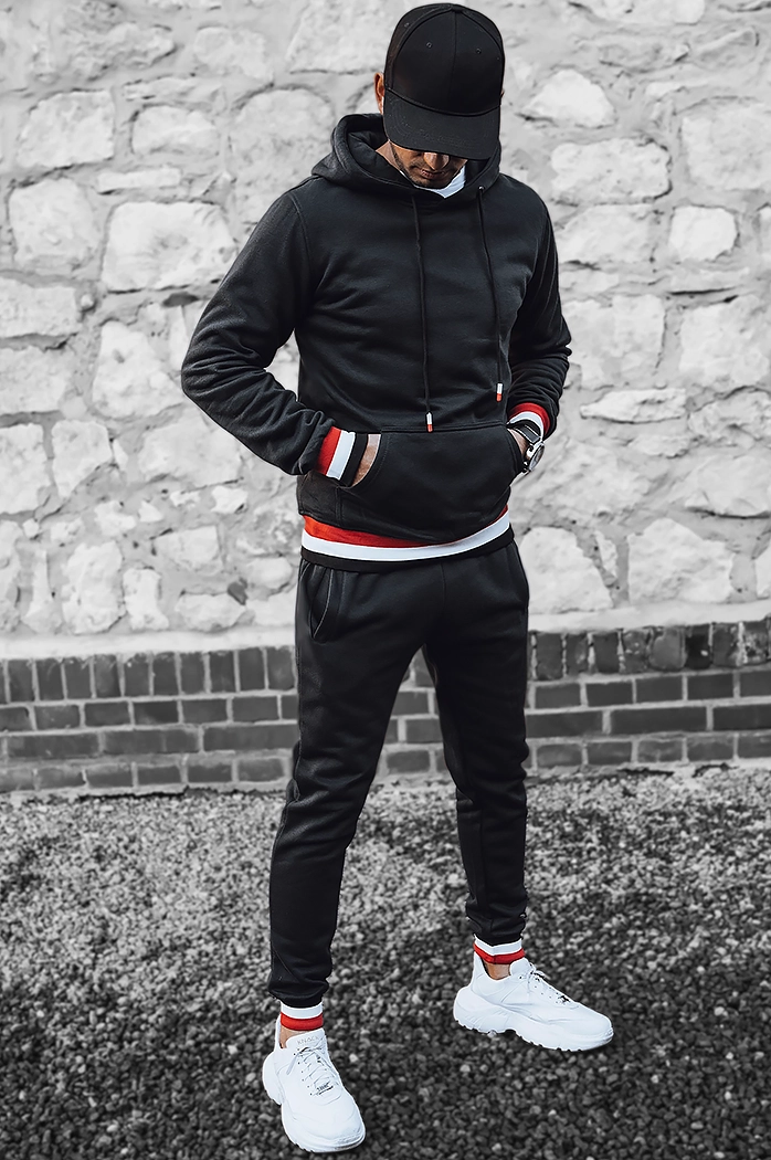 Moške komplet trenirke Barva Črna  DSTREET AX0662