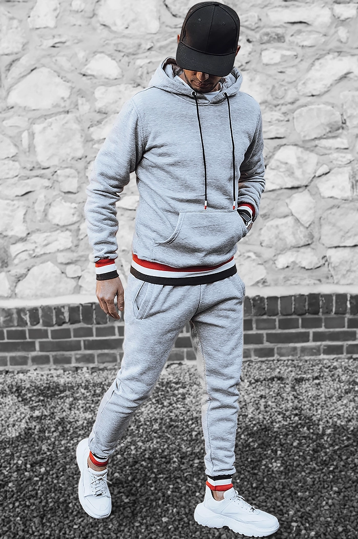 Moške komplet trenirke Barva Svetlosiva  DSTREET AX0663