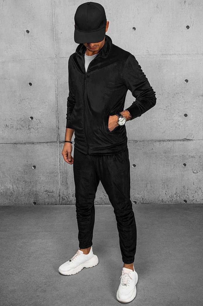 Moška jopa z zadrgo Barva Črna DSTREET BX5538