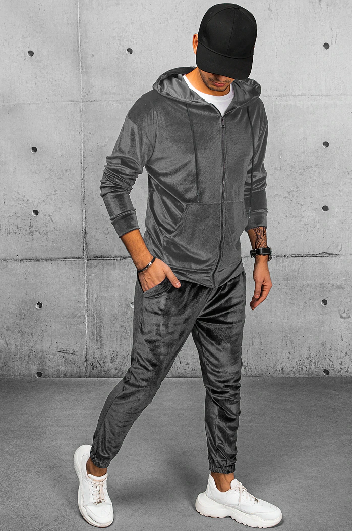 Moška jopa z zadrgo Barva Temno siva DSTREET BX5540