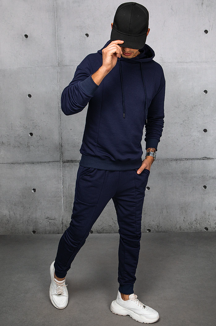 Moške komplet trenirke Barva Mornarica DSTREET AX0673