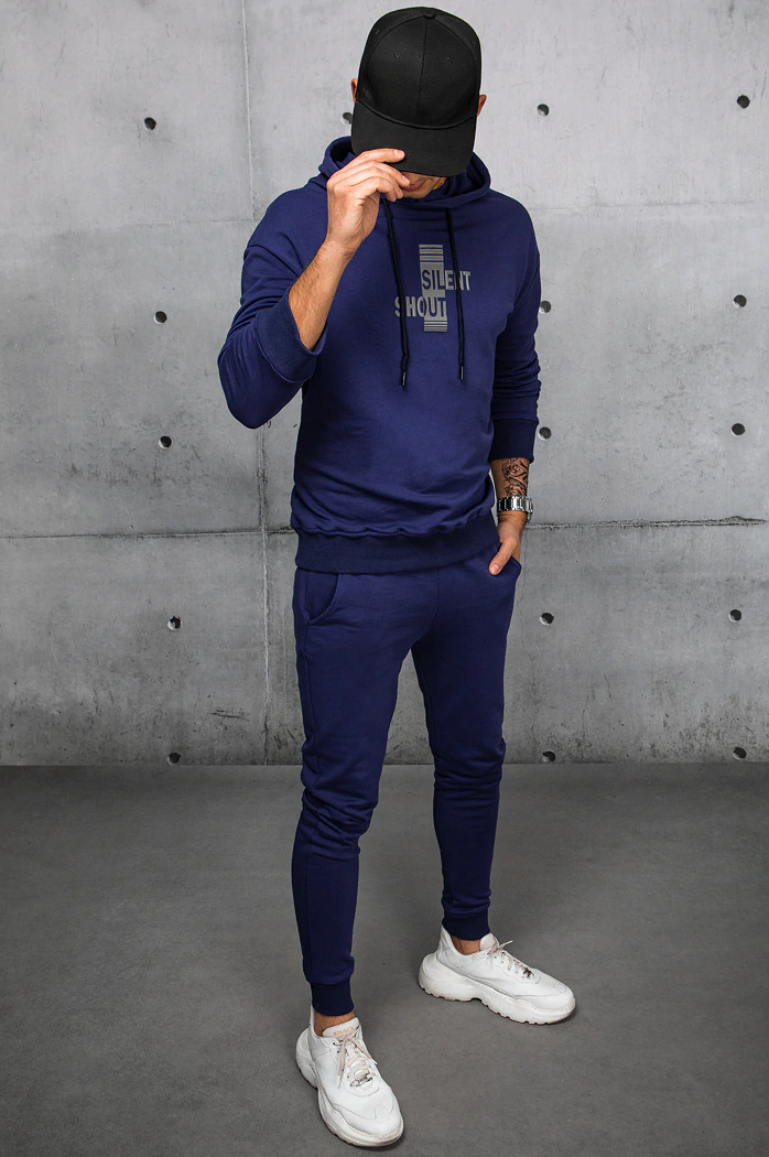 Moške komplet trenirke Barva Mornarica DSTREET AX0678